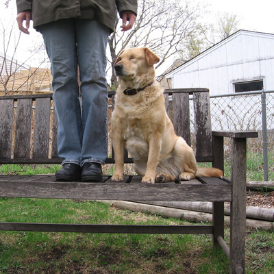 me & hannah, bench monday, april 27 2009 me & hannah, bench monday, april 27 2009