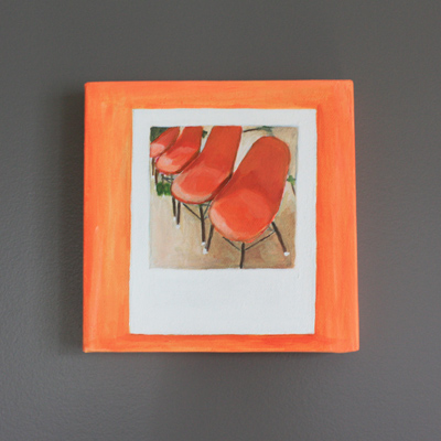 orange chairs painted by carina orange chairs painted by carina