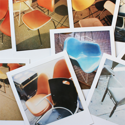 some of the chair polaroids in my new book! some of the chair polaroids in my new book!