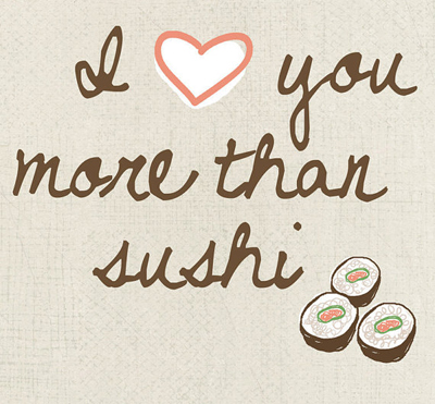 etsy : uupp : i love you more than sushi etsy : uupp : i love you more than sushi